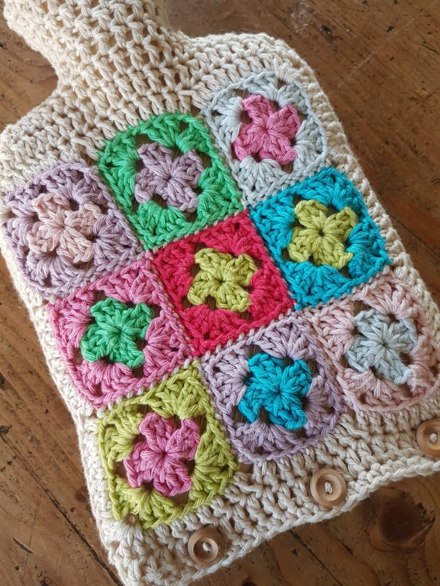 Crochet Hot Water Bottle Cover | MyCraftyMusings
